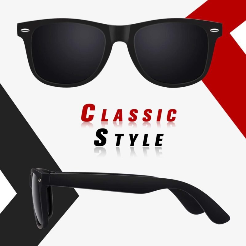 61lP6HLniZL._AC_SL1500 CEREMONYT Sunglasses Wayfarer Men Women Polarized Blenders Eyewear 80’s Retro Classic Square Frame Shades SR003