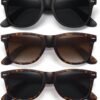 CEREMONYT Sunglasses Polarized Sunglasses Wayfarerfor Women Men Classic Retro Trendy Driving Sun Glasses UV400 Protection (3 Pack)