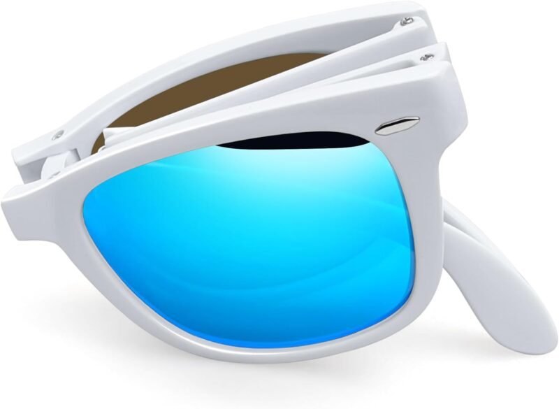 CEREMONYT Sunglasses Browline Square Sunglasses Polarized UV Protection Trendy Designer Sun Glasses Men Women