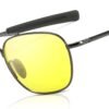 CEREMONYT Sunglasses Men’s Military Style Polarized Pilot  Sunglasses Bayonet Temples