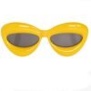 CEREMONYT Sunglasses Cat EyeFashion Inflated Cat-eye Sunglasses for Women Oversized Frame Sexy Lip Candy Color Glasses Trendy Designer Style