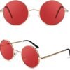 CEREMONYT Sunglasses Round  Men Women Shades Polarized Hippie Lennon Retro Circle UV400 Sun Glasses