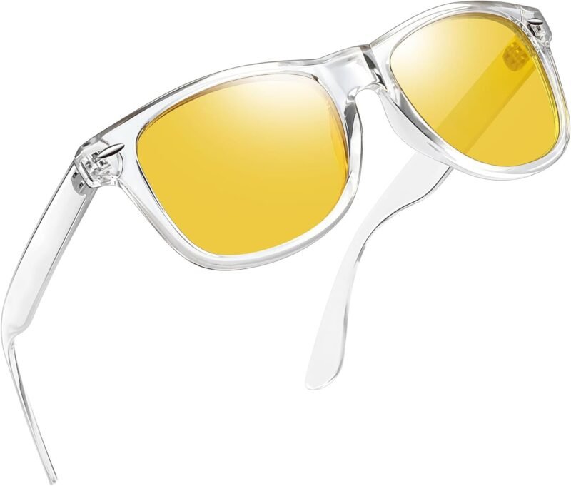 CEREMONYT Sunglasses Browline Square Sunglasses Polarized UV Protection Trendy Designer Sun Glasses Men Women