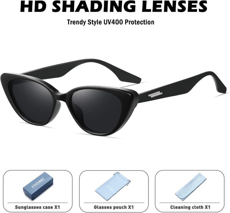 CEREMONYT Sunglasses Cat Eye Vintage Narrow Cat Eye Sunglasses for Women Men 90s Small Chic Style Trendy Sunnies UV400 Protection