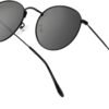 CEREMONYT Sunglasses Round Polarized Sunglasses for Women Men Classic Retro Sun Glasses Circle Metal Frame Shades UV Protection