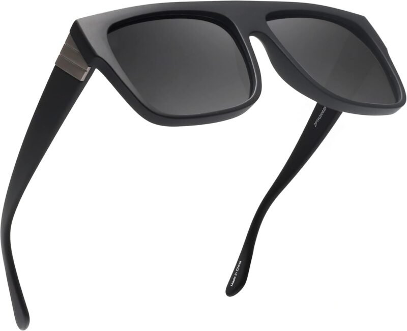 61qg4qPFCvL._AC_SL1500 CEREMONYT Sunglasses Square Polarized Sunglasses Men Women Flat Top Square UV400 Glasses for Driving Fishing Hiking Golfing