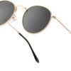 CEREMONYT Sunglasses Round Polarized Sunglasses for Women Men Classic Retro Sun Glasses Circle Metal Frame Shades UV Protection