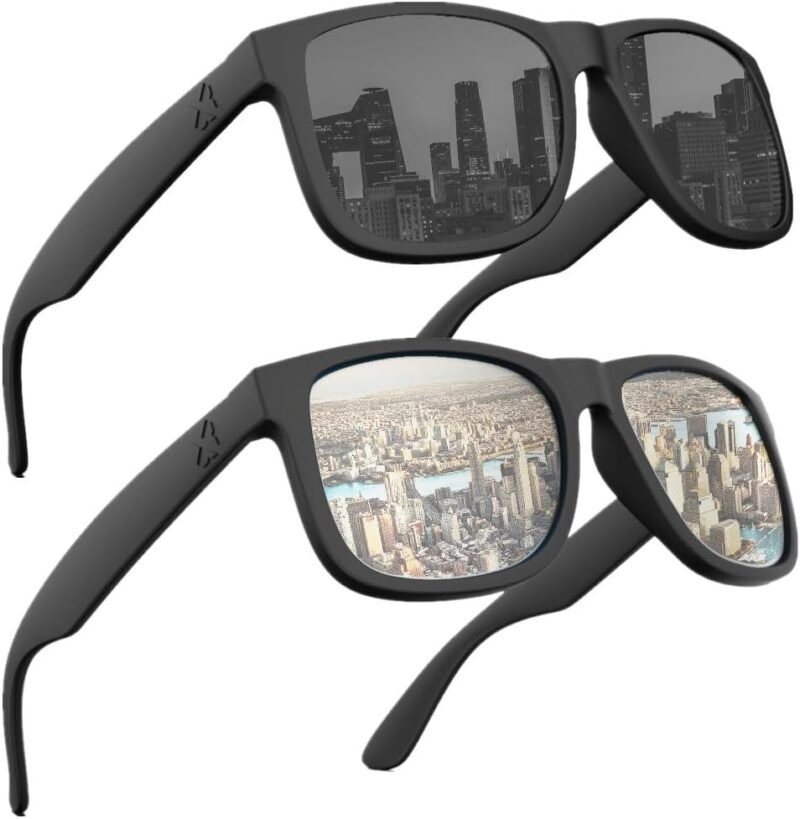 CEREMONYT Sunglasses Polarized Sunglasses Wayfarerfor Men and Women,UV Protection Rectangular Sun Glasses 8806