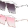 CEREMONYT Sunglasses Square Square Oversized Sunglasses for Women Men Flat Top Fashion Shades