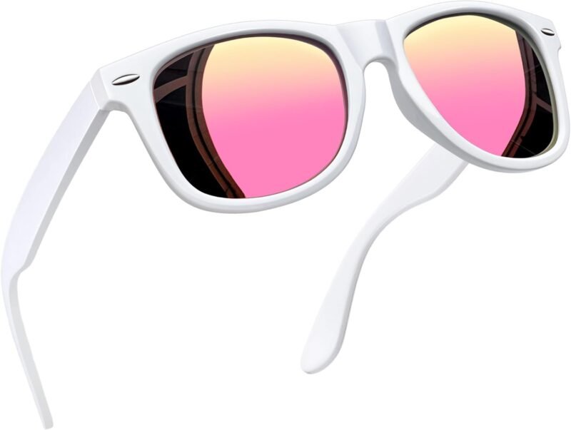 CEREMONYT Sunglasses Browline Square Sunglasses Polarized UV Protection Trendy Designer Sun Glasses Men Women