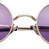CEREMONYT Sunglasses Round Circle Lennon Glasses Retro Round Polarized Sunglasses Hippie Style Small Circle Sun Glasses