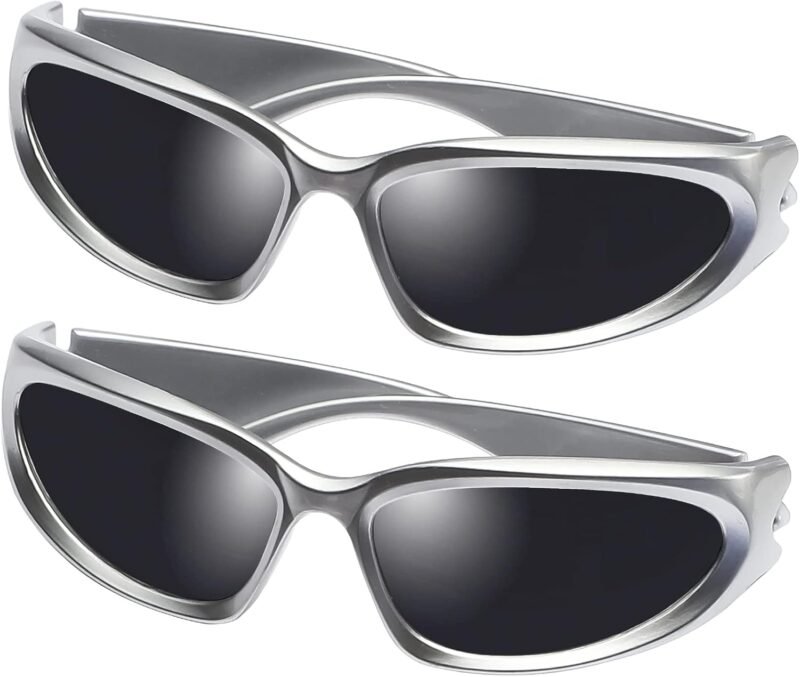 61tHN0AnQpL._AC_SL1500 CEREMONYT Sunglasses Wraparound Wrap Around Sports Sunglasses for Men Women Fashion Oval Thick Frame Sun Glasses Stylish Sport Wrap Shades