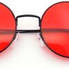CEREMONYT Sunglasses Round  Retro Vintage Flat Color Circle Round Lens Sunglasses