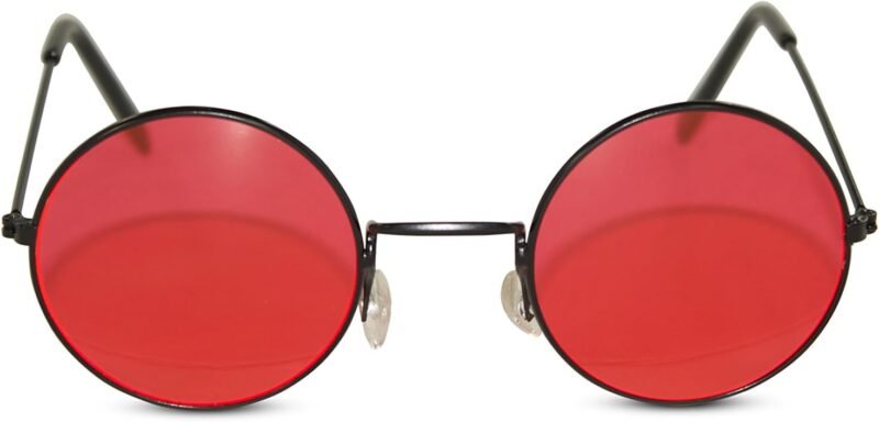 CEREMONYT Sunglasses Round Circular Party Sunglasses Round Hippie Retro Shades with Colored Lenses