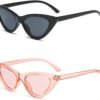 CEREMONYT Sunglasses Cat Eye Vintage Narrow Cat Eye Sunglasses for Women Clout Goggles Plastic Frame