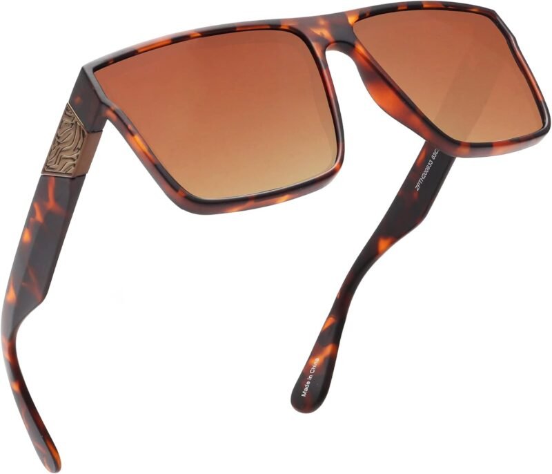 61w1xEupPIL._AC_SL1500 CEREMONYT Sunglasses Square Polarized Sunglasses Men Women Flat Top Square UV400 Glasses for Driving Fishing Hiking Golfing