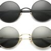 CEREMONYT Sunglasses Round Circle Lennon Glasses Retro Round Polarized Sunglasses Hippie Style Small Circle Sun Glasses