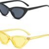 CEREMONYT Sunglasses Cat Eye Vintage Narrow Cat Eye Sunglasses for Women Clout Goggles Plastic Frame
