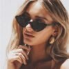 61yF26uHzxL._AC_SL1293 CEREMONYT Sunglasses Cat Eye Vintage Cat Eye Sunglasses for Women Trendy Narrow Cateye Frame Sun Glasses
