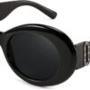 CEREMONYT Sunglasses Oval Sunglasses Women  Oval Tiny Small Face Narrow StyleTrendy Round shades B2969