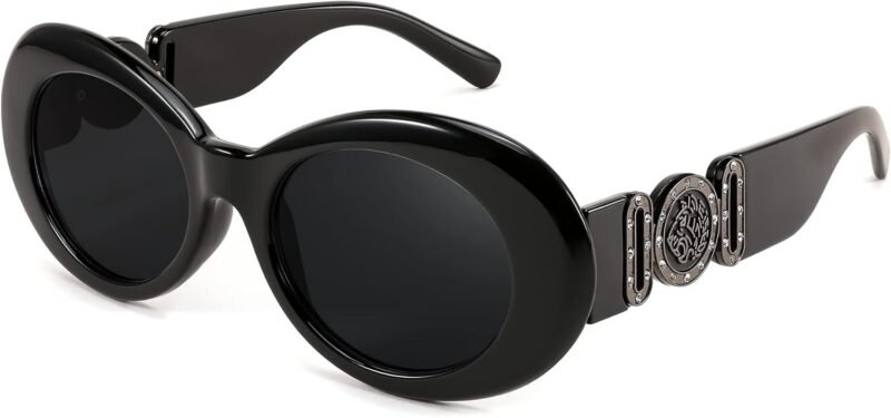 CEREMONYT Sunglasses Oval Sunglasses Women  Oval Tiny Small Face Narrow StyleTrendy Round shades B2969