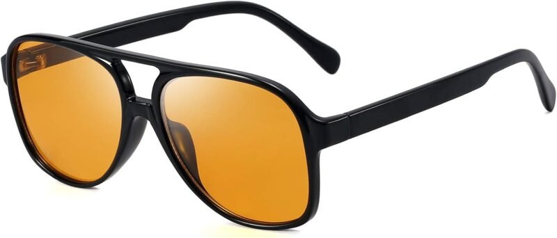 CEREMONYT Sunglasses Polarized Sunglasses for Women Men Classic Large Frame Vintage 70s Sunglasses