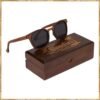 CEREMONYT Sunglasses Wood Vintage One Bridge Pilot Polarized Black Sunglasses | FREE Display Box | 100% UVA/UVB Ray Protection