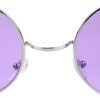 CEREMONYT Sunglasses Round Retro Round Style 70s Sunglasses Colorful Tint Groovy Hippie Mens Womens Shades