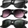 CEREMONYT Sunglasses Browline Sunglasses Men Polarized for Mens and Women Unisex Sun Glasses for Driving UV Protection