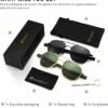 CEREMONYT Sunglasses Men’s Military Style Polarized Pilot  Sunglasses Bayonet Temples