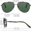 715HjpNmZYL._AC_SL1500 CEREMONYT Sunglasses Military Sunglasses for Men Trendy Pilot Shade Metal Frame Polarized Lens UV Protection for Outdoor