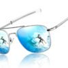 CEREMONYT Sunglasses Sunglasses Lightweight TR90 Unbreakable Polarized Driving Metal Frame Pilot Sun Glasses with UV Protection