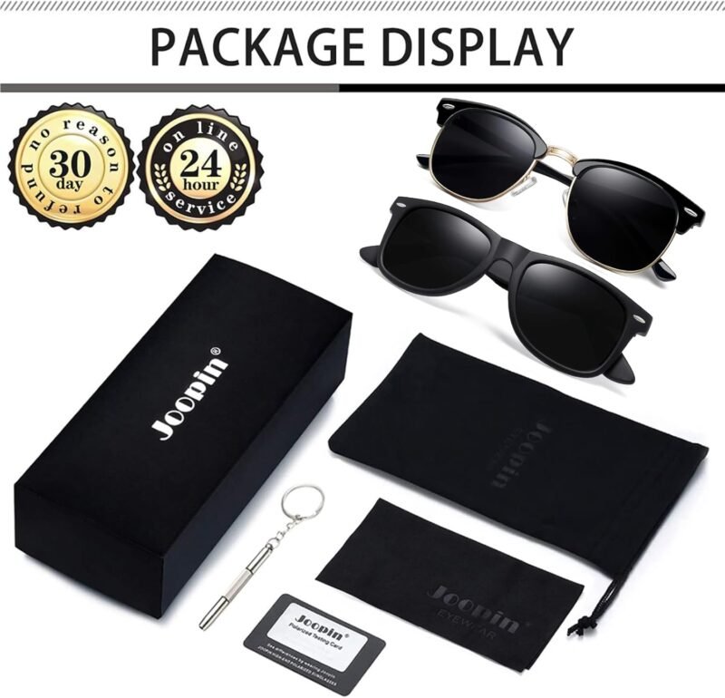 CEREMONYT Sunglasses Browline Square Sunglasses Polarized UV Protection Trendy Designer Sun Glasses Men Women