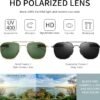 CEREMONYT Sunglasses Men’s Military Style Polarized Pilot  Sunglasses Bayonet Temples