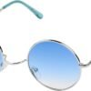 CEREMONYT Sunglasses Round Retro Round Style 70s Sunglasses Colorful Tint Groovy Hippie Mens Womens Shades