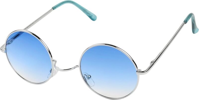 CEREMONYT Sunglasses Round Retro Round Style 70s Sunglasses Colorful Tint Groovy Hippie Mens Womens Shades