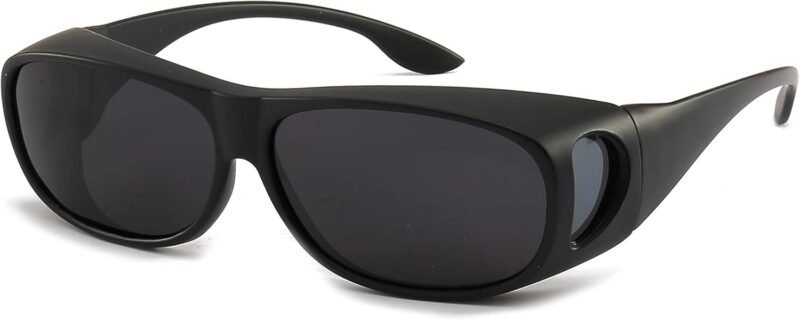 CEREMONYT Sunglasses Wraparound Night Day Driving Wrap Around Prescription Glasses Anti Glare Sunglasses with Polarized Lens for Man and Women