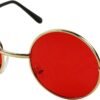 CEREMONYT Sunglasses Round Retro Round Style 70s Sunglasses Colorful Tint Groovy Hippie Mens Womens Shades