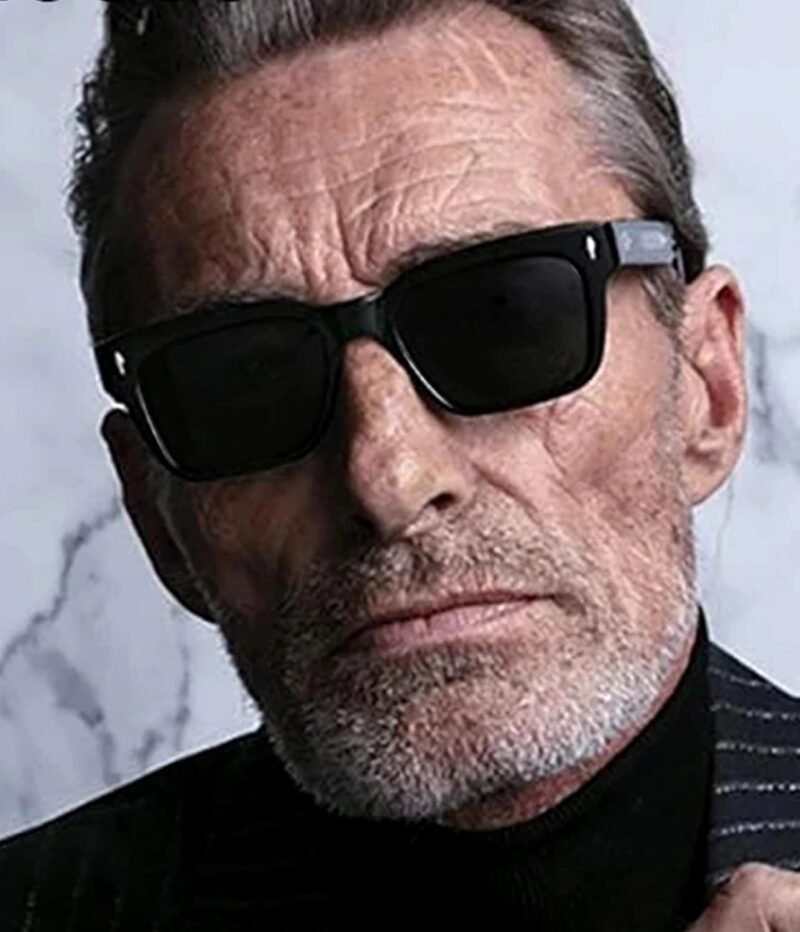 CEREMONYT Sunglasses Square  Frame Sunglasses for Women Men Trendy Chunky Rectangle Sun Glasses Black Shades UV400 Protection