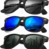CEREMONYT Sunglasses Browline Sunglasses Men Polarized for Mens and Women Unisex Sun Glasses for Driving UV Protection