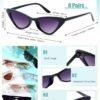 CEREMONYT Sunglasses Cat Eye 8 Pairs Cat Eye Sunglasses for Women  Cat Eye Sunglasses Vintage Sunglasses Trendy Sunglasses for Party