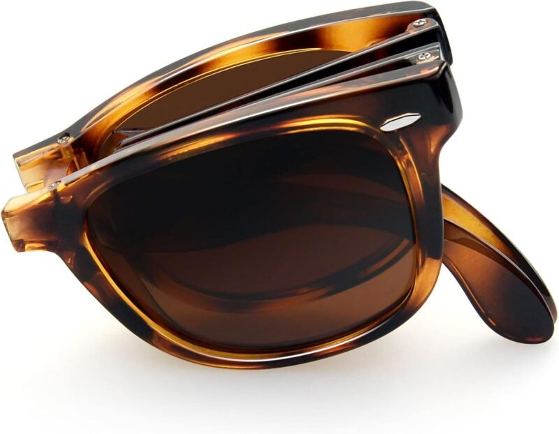 CEREMONYT Sunglasses Browline Square Sunglasses Polarized UV Protection Trendy Designer Sun Glasses Men Women