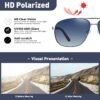 CEREMONYT Sunglasses Polarized  Sunglasses for Men Classic Sunglasses, UV400 Protection Mirror Lens, Fashion Vintage