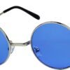 CEREMONYT Sunglasses Round Retro Round Style 70s Sunglasses Colorful Tint Groovy Hippie Mens Womens Shades