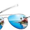 CEREMONYT Sunglasses Sunglasses Lightweight TR90 Unbreakable Polarized Driving Metal Frame Pilot Sun Glasses with UV Protection