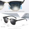 CEREMONYT Sunglasses Browline 3 Pack Polarized Sunglasses for women men Horn Rimmed UV400 Glasses Retro Semi Rimless