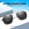 CEREMONYT Sunglasses Sunglasses Lightweight TR90 Unbreakable Polarized Driving Metal Frame Pilot Sun Glasses with UV Protection