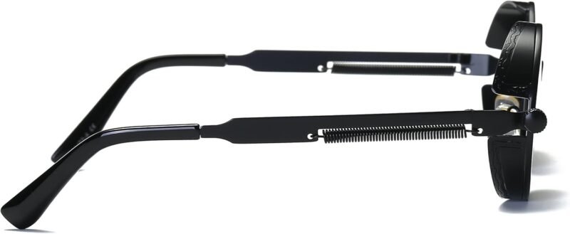 CEREMONYT Sunglasses Round  Vintage Steampunk Retro Metal Round Circle Frame Sunglasses