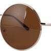 CEREMONYT Sunglasses Round  Super Large Oversized Metal Round Circle Sunglasses