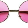 CEREMONYT Sunglasses Round Retro Round Style 70s Sunglasses Colorful Tint Groovy Hippie Mens Womens Shades